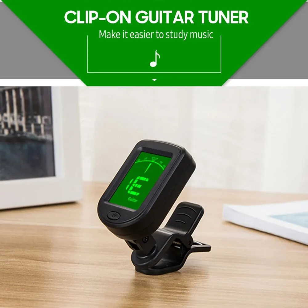 Musical Instrument Organ - T-02 Tuner gitarowy Clip-on chromatyczny tuner