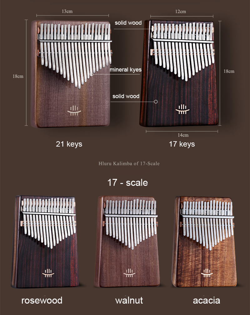 Hluru Kalimba 17 klawiszy z ot – Musical Instrument African recenzja i cena