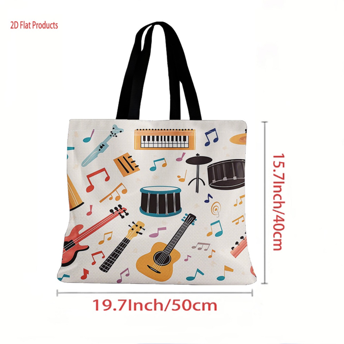 Torba na zakupy z żywym wzorem – Musical Instrument Shop recenzja i cena