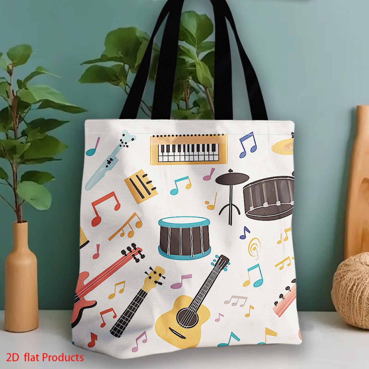 Torba na zakupy z żywym wzorem – Musical Instrument Shop recenzja i cena